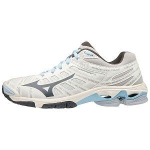 Tenis Para Voleibol Mizuno Wave Voltage Mujer Grises/Negros/Azules | Mexico-879410